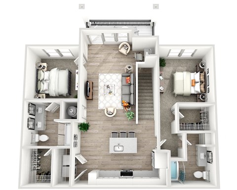 a floor plan of a 1 bedroom apartment with a bathroom and a balcony